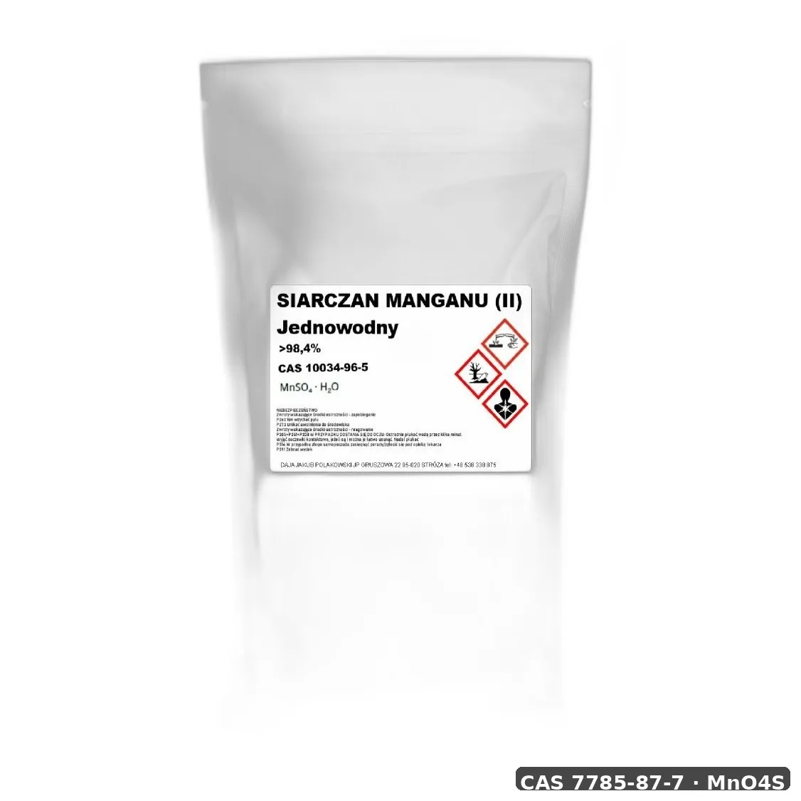 Siarczan(Vi) Manganu(Ii) — CAS 7785-87-7 — MnO4S — odczynnik chemiczny