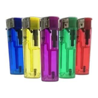 zapalniczka piezoelektryczna przezroczysta — zdjęcie produktu